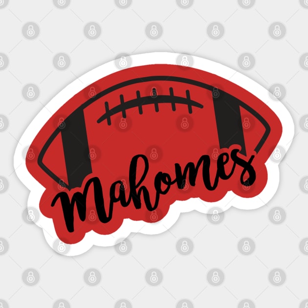 Patrick Mahomes - Kansas City Chiefs MVP Sticker by fineaswine